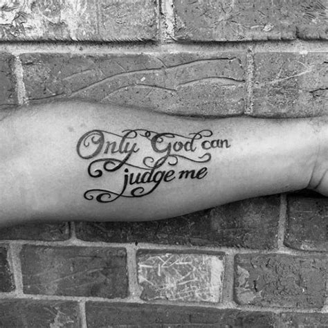 60 Only God Can Judge Me Tattoos For Men